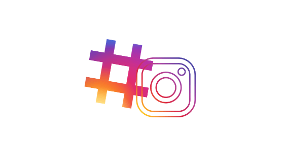 Símbolo do hashtag e do Instagram