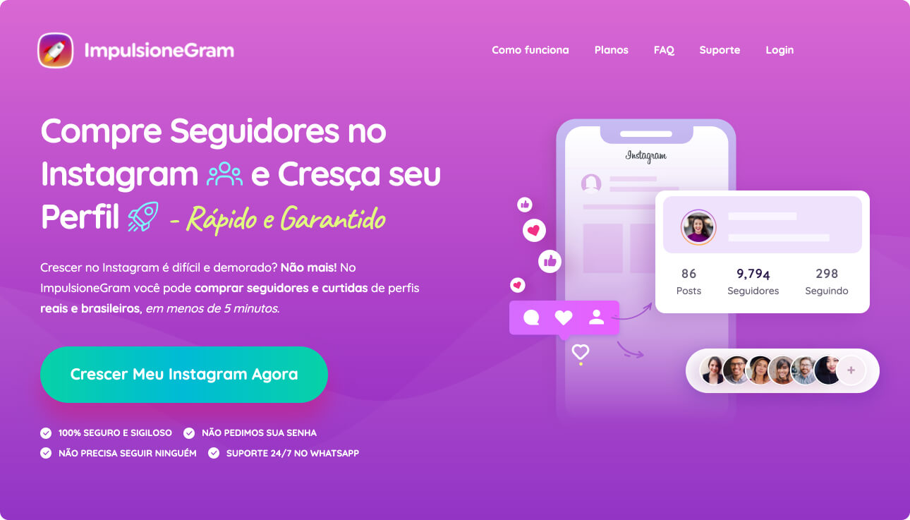 Comprar Seguidores no Instagram - Impulsionegram.com.br