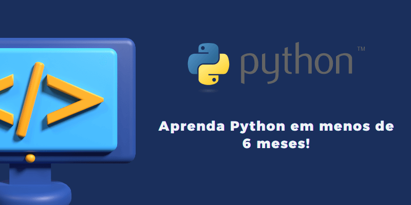 computador em formato 3d e logo da linguagem python