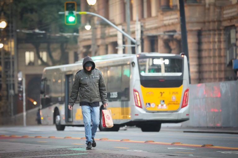 Frente fria no estado