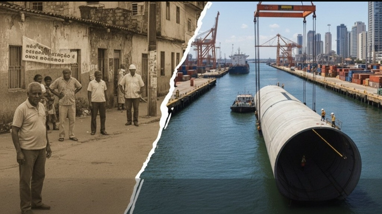 Leilão do túnel do Porto de Santos reacende esperanças e preocupação social