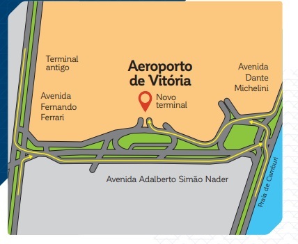 Mapa Aeroporto Vitória
