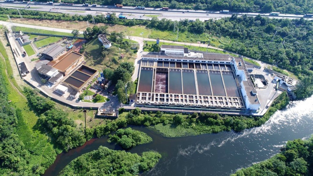 Estação de tratamento de água da Sabesp
