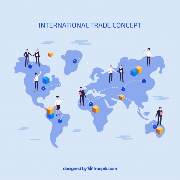 international trade concept with flat design 23 2147841456
